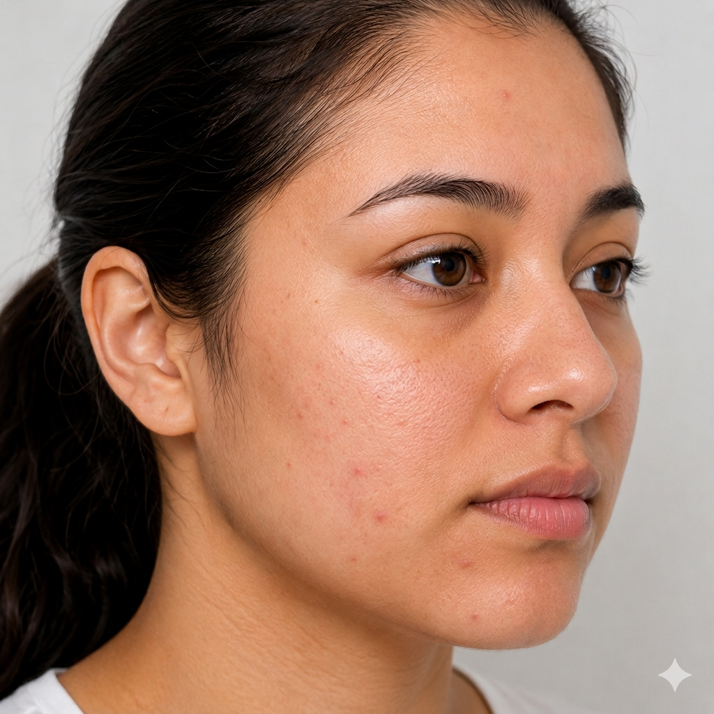 Acne scars after