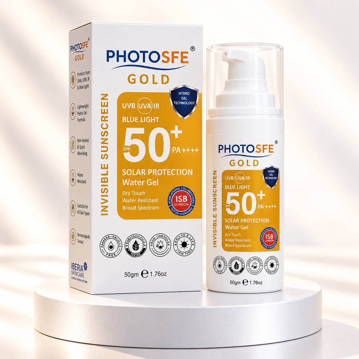 Photosafe Gold Invisible Sunscreen Water Gel SPF 50+ PA++++